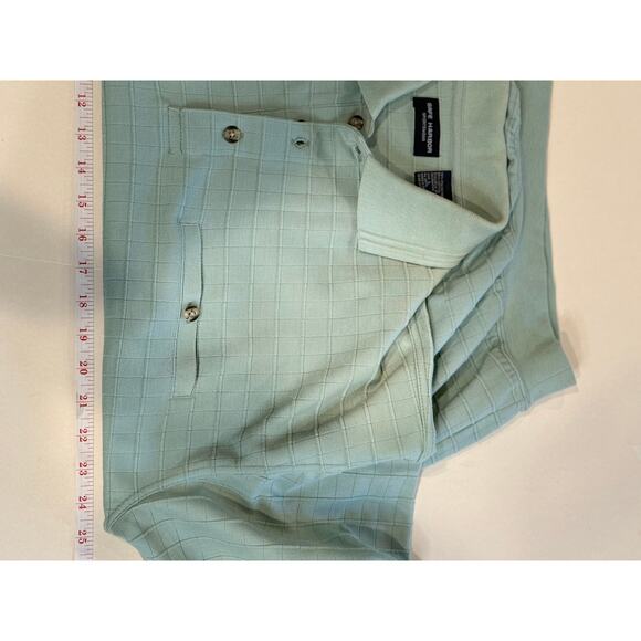 Vintage Safe Harbor Polo Shirt L – Sage Green Knit Cotton Blend Retro Style - Picture 6 of 7